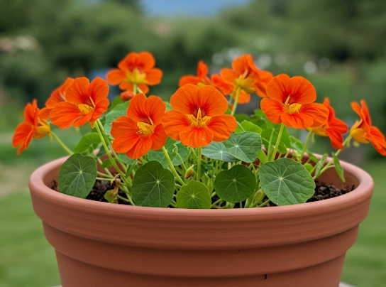 pot nasturtium care