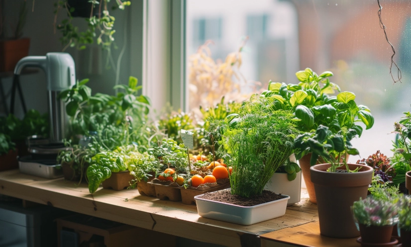 grow plants indoors