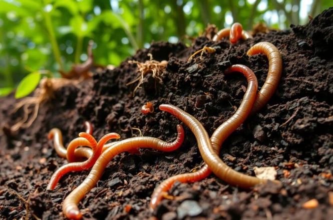 how to attract earthworms